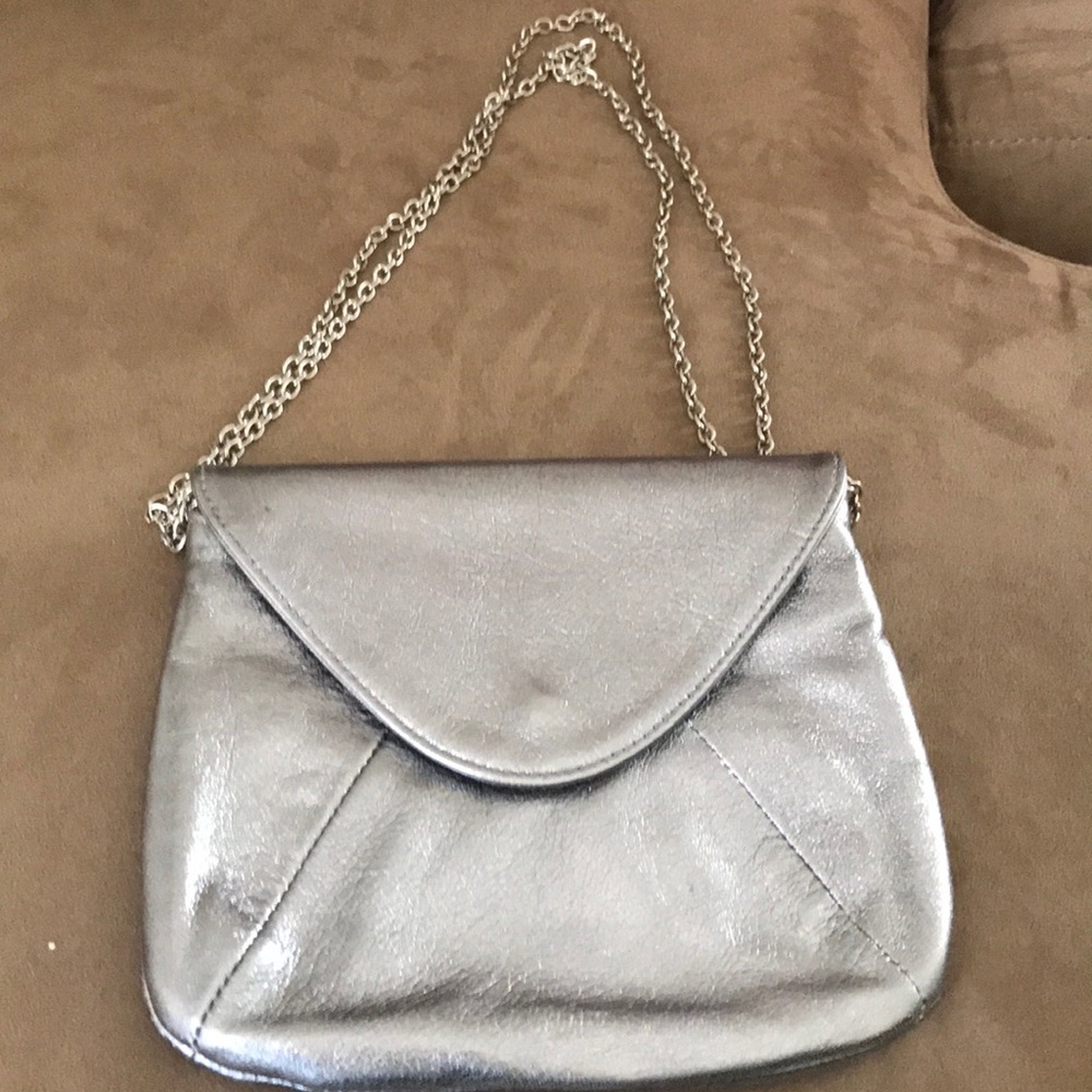 Silver metallic small bag